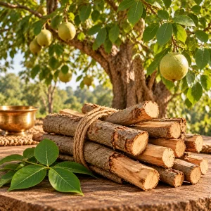 Bilva Wood Samidha – Traditional Bel Wood for Vedic Havan