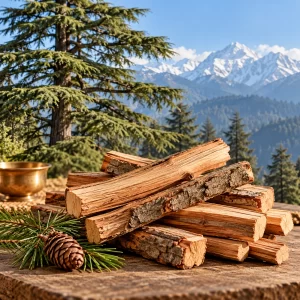 Deodar Wood: Traditional Himalayan Cedar for Vedic Havan