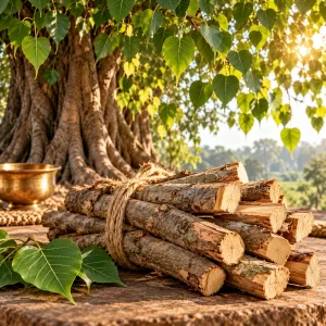 Peepal Wood Samidha – Traditional Sacred Wood for Vedic Havan